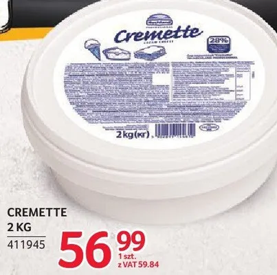 Ser Cremette 2 kg promocja w Selgros