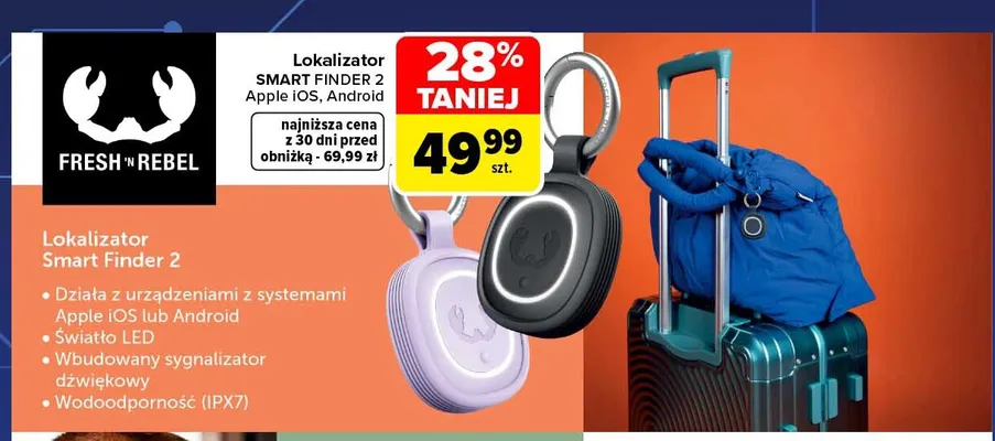 Lokalizator Smart Finder 2 Fresh 'n Rebel promocja w Carrefour