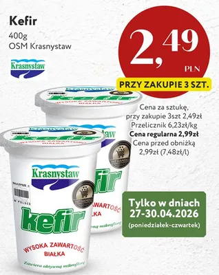 Kefir Krasnystaw OSM Krasnystaw promocja w Market Point