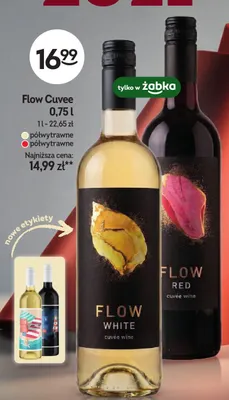 Wino czerwone Flow Cuvee Red promocja w Żabka
