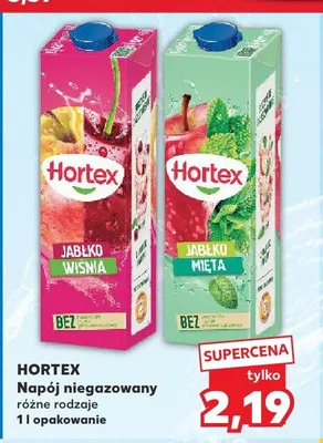 Napój niegazowany Hortex Jabłko Wiśnia promocja w Kaufland