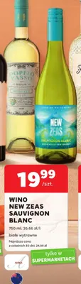 Wino białe New Zeas Sauvignon Blanc wytrawne promocja w Stokrotka