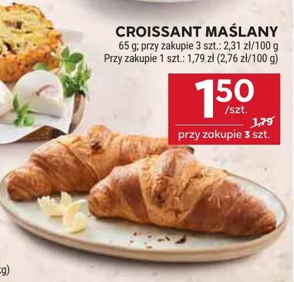 Croissant maślany promocja w Stokrotka