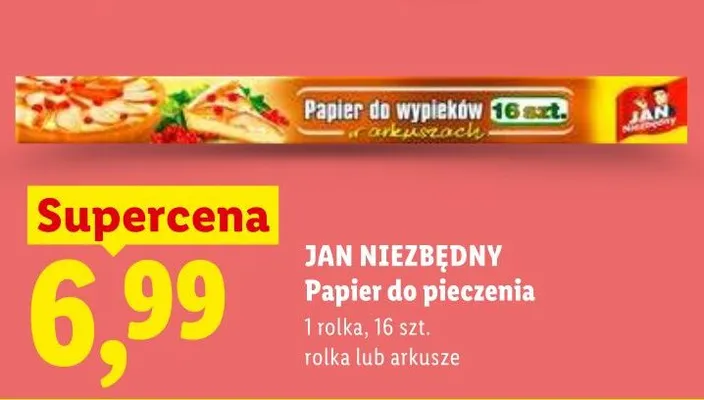 Papier do pieczenia Jan Niezbędny promocja w Lidl