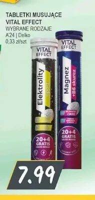 Tabletki musujące Vital Effect Elektrolity promocja w Słoneczko