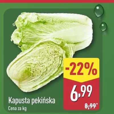Kapusta pekińska promocja w Aldi