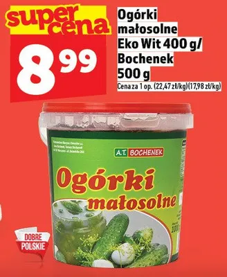 Ogórki małosolne Eko Wit / Bochenek promocja w TOPAZ