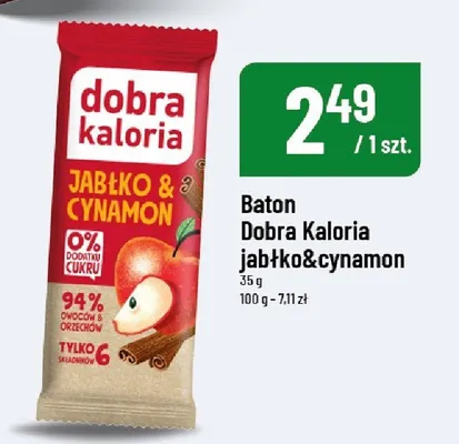 Baton Dobra Kaloria jabłko i cynamon promocja w POLOmarket