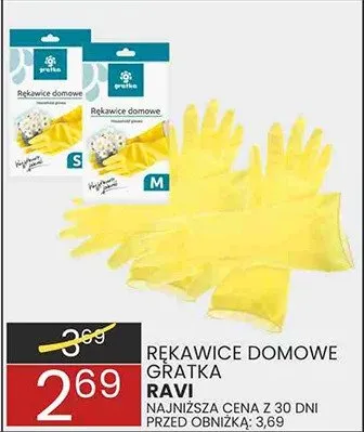 Rękawice domowe gumowe promocja w Wafelek