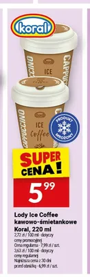 Lody Ice Coffee kawowo-śmietankowe Koral promocja w Twój Market