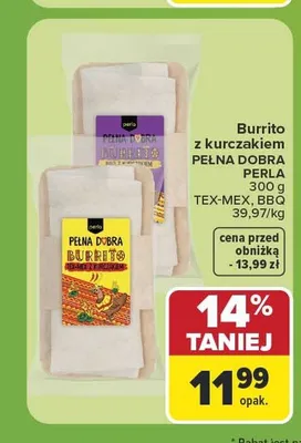 Burrito z kurczakiem BBQ Perla promocja w Carrefour