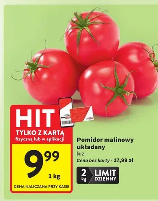 Pomidor malinowy układany luz promocja w Intermarche