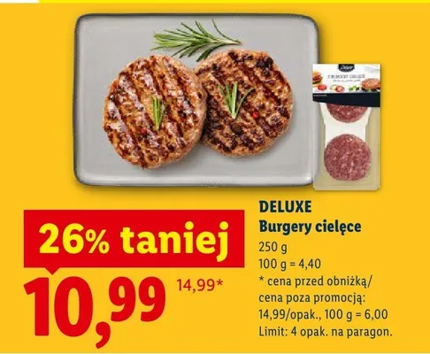 Burgery cielęce promocja w Lidl