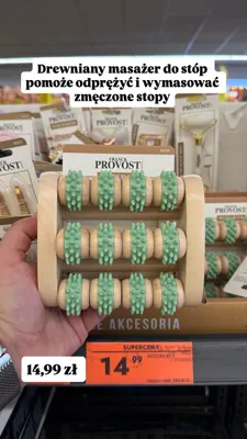 Drewniany masażer do stóp Franck Provost promocja w Biedronka