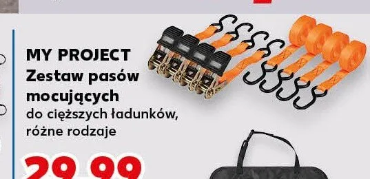 Zestaw pasów mocujących My Project promocja w Kaufland