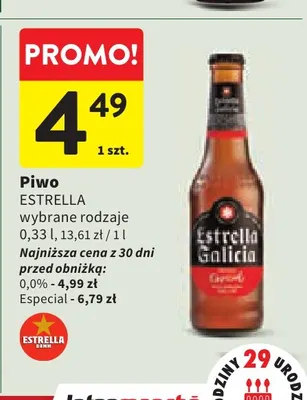 Piwo Estrella promocja w Intermarche