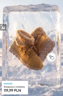 Śniegowce z cholewką promocja w Sinsay