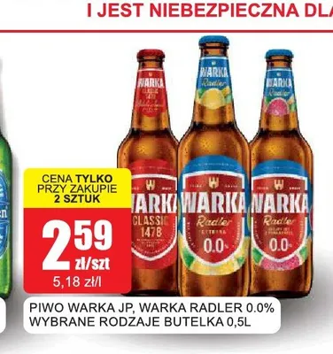 Piwo Warka promocja w Bingo
