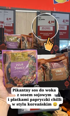 Sos do woka Vitasia Korean Style BBQ promocja w Lidl