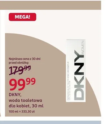Woda toaletowa dla kobiet DKNY Women promocja w Rossmann