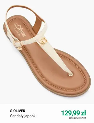 Sandały japonki S.Oliver promocja w Deichmann