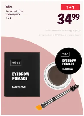 Pomada do brwi wodoodporna Wibo promocja w Rossmann