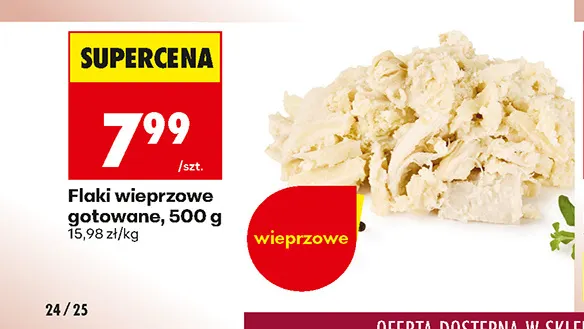 Flaki wieprzowe gotowane promocja w Biedronka