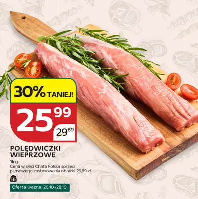 Polędwiczki wieprzowe promocja w Chata Polska