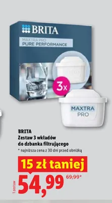 Wkłady do dzbanka filtrującego Brita Maxtra Pro 3-pak promocja w Lidl