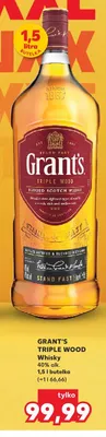 Whisky Grant's Triple Wood promocja w Kaufland