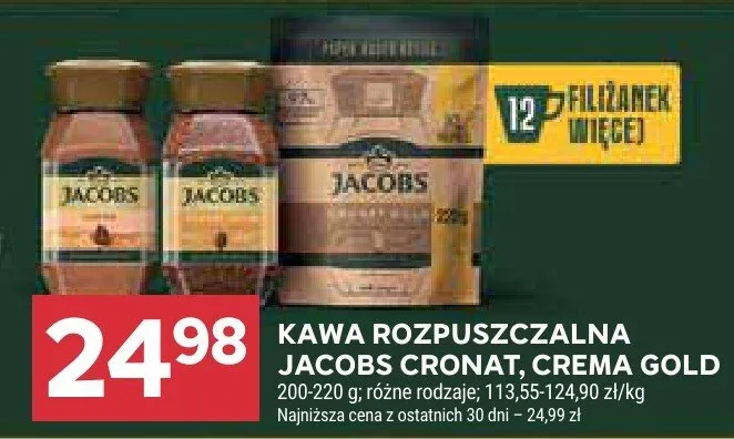 Kawa rozpuszczalna Cronat, Crema Gold promocja w Stokrotka