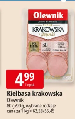 Kiełbasa krakowska promocja w Leclerc