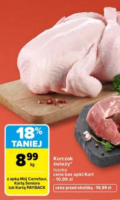 Kurczak świeży tuszka promocja w Carrefour