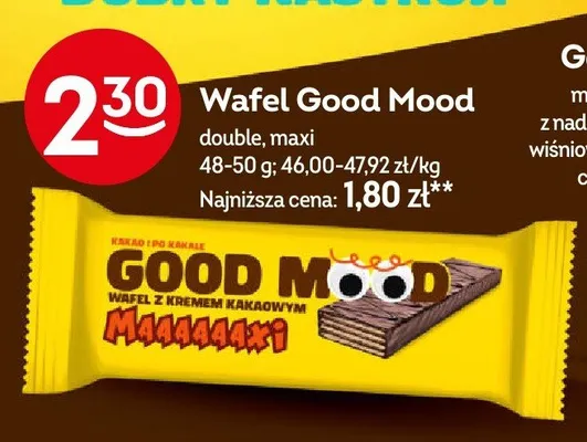 Wafel Good Mood maxi promocja w Żabka