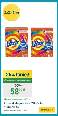 Proszek do prania Vizir Color 2-pak 2,42 kg promocja w ERLI
