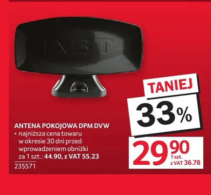 Antena pokojowa Dpm Dvw promocja w Selgros