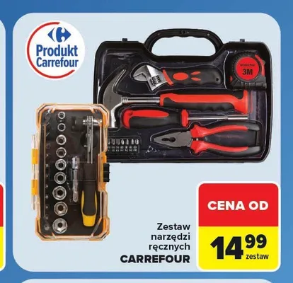 Zestaw narzędzi ręcznych Carrefour promocja w Carrefour