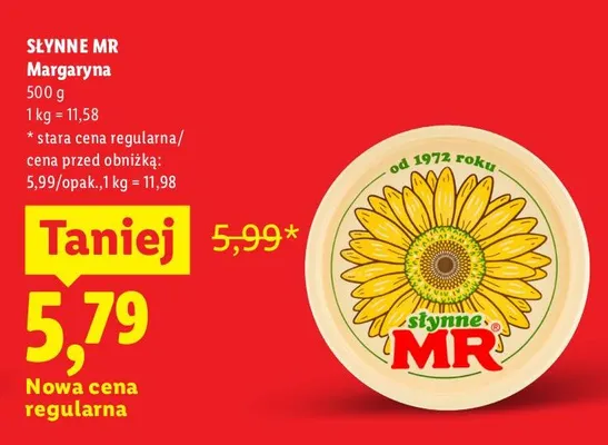 Margaryna Słynne MR promocja w Lidl