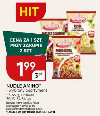NUDLE AMINO promocja w Chata Polska