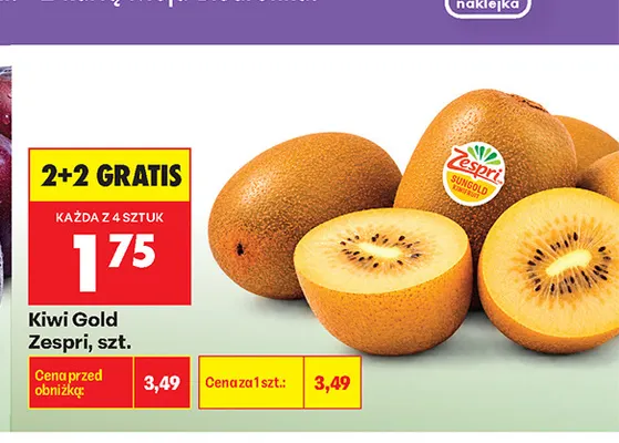 Kiwi Gold Zespri promocja w Biedronka