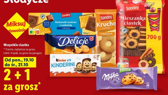 Kruche ciastka z masłem Sondey promocja w Lidl