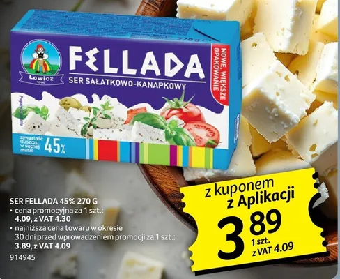 Ser Fellada 45% 270g promocja w Selgros