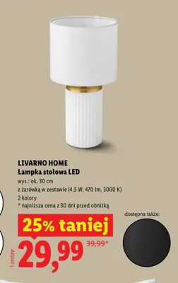 Lampka stołowa LED Livarno Home promocja w Lidl