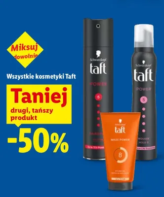 Lakier do włosów Taft Power promocja w Lidl