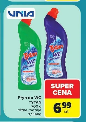 Płyn do WC Tytan zielony promocja w Carrefour