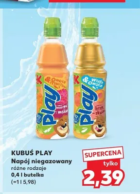 Napój niegazowany Kubuś Play brzoskwinia promocja w Kaufland