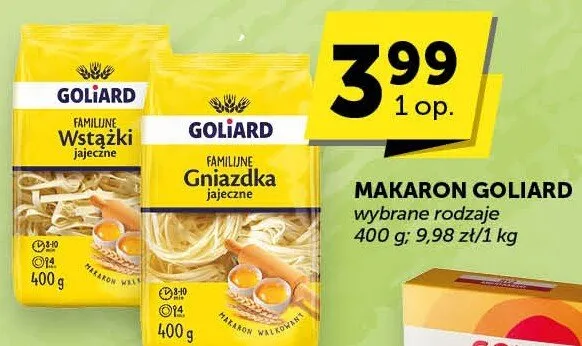 Makaron Goliard promocja w Euro Sklep