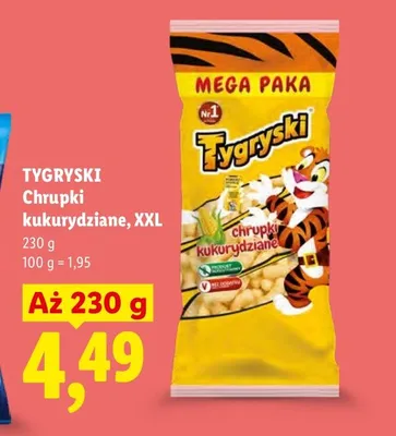Chrupki kukurydziane Tygryski XXL promocja w Lidl