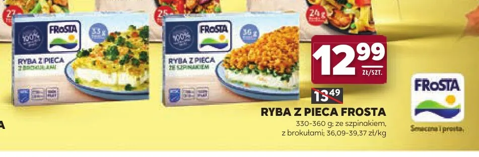 Ryba z pieca z brokułami Frosta promocja w Stokrotka