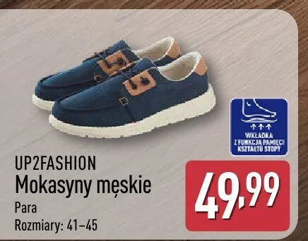 Mokasyny męskie promocja w Aldi